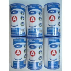 Buy Now at Amazon.com: INTEX IMPORTS 59900E EASY SET POOL REPLACEMENT FILTER TYPE A (PACK OF 6)