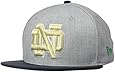 NCAA Notre Dame Fighting Irish Bind Back 9Fifty Snapback Cap, Medium/Large, Gray