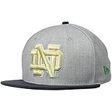 NCAA Notre Dame Fighting Irish Bind Back 9Fifty Snapback Cap, Medium/Large, Gray