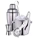 LUXUS PROFI BAR SET AUS EDELSTAHL, 6 TEILE, COCKTAIL SHAKER, MESSBECHER, EISEIMER, EISZANGE, SIEB UND L�FFEL, SP�LMASCHINENGEEIGNET, NEU+OVP
