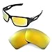 Walleva 24K Gold Mirror Coated Polarized Replacement Lenses for Oakley Eyepatch 2 (OO9136 Series) Sunglasses