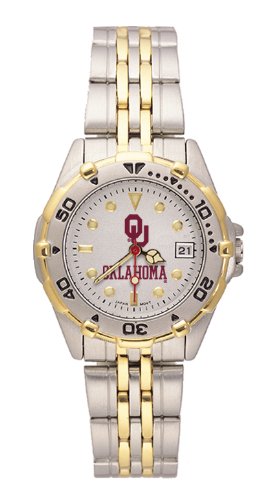 University Of Oklahoma Sooners Women's Brushed Chrome All Star Watch