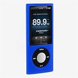 (Blue Nano 5G) iPod Nano 5th generation 5G skin case cover compatible for iPod Nano 5th Gen 8GB, 16GB newest model + minisuit pouch