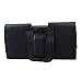Luxmo LU4HBK Horizontal Leather Pouch Belt Clip Holster Carrying Case for Apple iPhone 5