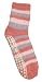 Red Carpet Studios Spa Socks, Dusty Pink with Grey and Light Pink Stripes