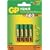 GP 600mAh AAA NiMH Rechargeable Batteries 4 Pack