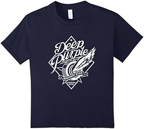 Kids Deep T Shirt - Purple 10 Navy