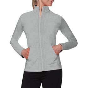 Buy Danskin Ladies Cotton Stretch Zip Front Jacket by Danskin