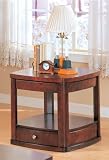 Storage End Table Accent Wooden Home Occasional Wood