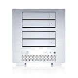 Sans Digital MobileNAS MN4L+2G Linux NAS + iSCSI 4 Bay Storage Tower with 2GB Memory (Silver)