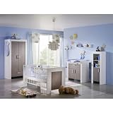 Janne 2 trg. Kleiderschrank 0421/21 Weiss-matt/ Pinie