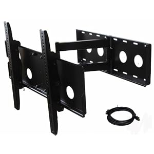 VideoSecu Articulating Cantilever Tilt Swivel TV Wall Mount for Samsung UN55C7000 UN55C6500 UN55C6400 UN55C6300 UN46C7000 UN46C6500 UN46C6400 UN46C6300 UN46C5000 UN40C6500 UN40C6400 UN40C6300 UN40C5000 PN50C7000 PN50C590 PN50B450 PN50C550 PN58B860 PN50B550 PN58B650 PN50C450 PN42C450 LN55C630 LN55C650 LN46C550 LN46C630 LN46C650 LN52B610 TV LCD LED HDTV Plasma and display with 27
