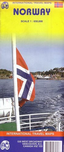 City Travel Guides Discounted  Books : Norway Map by ITMB