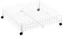 Whitmor 6023-304-SW  Rolling Underbed Cart, White
