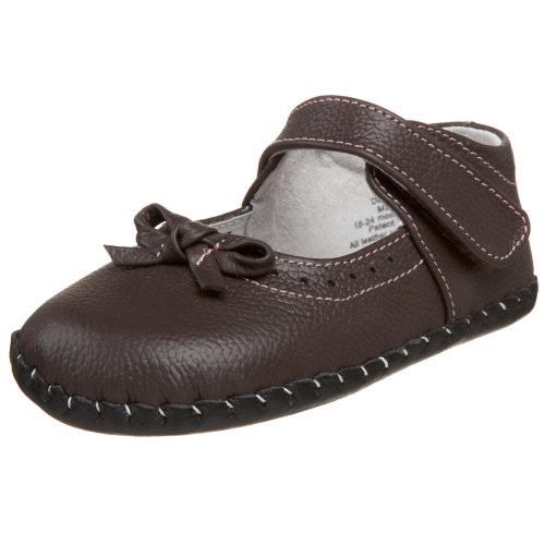 pediped Originals Isabella Crib Shoe (Infant),Chocolate Brown,Small (6-12 Months)