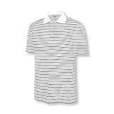Adidas 2010 Boys ClimaLite Stripe Golf Polo Shirt (White/Black - L)