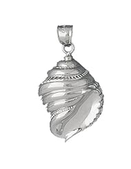 Clevereves 14K White Gold Pendant Conch Shell 8.5 - Gram(s)