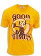 Junk Food Felix the Cat Good Times Mustard Adult T-Shirt Tee