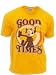 Junk Food Felix the Cat Good Times Mustard Adult T-Shirt Tee