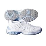 Women's New Balance MC803W (B) Tennis Shoe-White/Light Blue