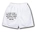 White Boxer Short with I love you - those three words have my life in them.