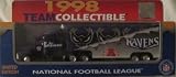 Baltimore Ravens NFL Diecast 1998 Matchbox Tractor Trailer Football Team Truck White Rose Collectible Car