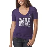 License Juniors Colorado Rockies Tee - Heather Purple