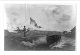 Historic Print (L): [Salute the Flag - Evacuation of Fort Ontario by the British, July 15, 1796]