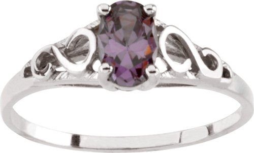Teen Imitation February Birthstone Ring