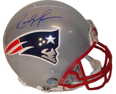Randy Moss Signed Football Helmet-Official