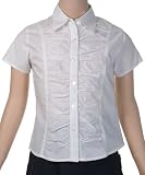 French Toast Short Sleeve Blouse with Gathered Front