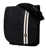 Crumpler - Beefy Pocket - Sacoche en cuir pour Ordinateur Portable 13" - Noir/Blanc