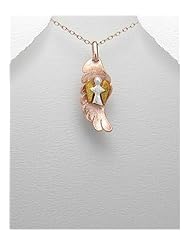 Angel Wings Pendant Necklace In 92.5 Sterling Silver