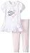 Calvin Klein Baby-Girls Infant White Tunic with Pink Printed Leggings