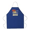 Man Cant Live By Beer Alone Apron - Dark Blue