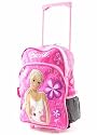 Barbie Rolling Backpack Pink School bag with wheels