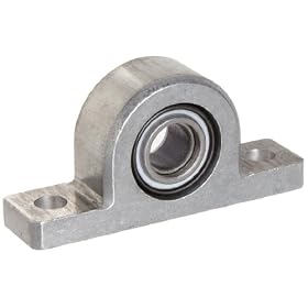 Spyraflo PB2-500-HT Self-Aligning, High Performance, High Temperature,, Teflon-Bronze Bearing With 1/2" Inner Diameter Aluminum Pillow-Block