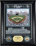 Petco Park Archival Etched Glass w/ two Gold Coins