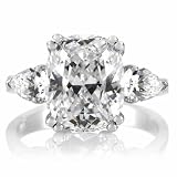 Anises Fake Engagement Ring: Cushion Cut CZ Cubic Zirconia