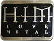 H.I.M. (His Infernal Majesty" Band Metal Belt Buckle H.I.M. (His Infernal Majesty" Band Metal Belt Buckle