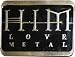H.I.M. (His Infernal Majesty" Band Metal Belt Buckle