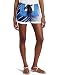 BCBGMAXAZRIA Women's Kyle Scarf Print Short, Larkspur Blue Combo, X-Small