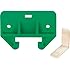 Prime-Line Products R 7085 Drawer Track Guide Kit, 1-1/8 in. Plastic, Green Guide w/White Saddles (Pack of 2)
