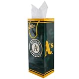 MLB Oakland Athletics Green Bottle Gift Bag