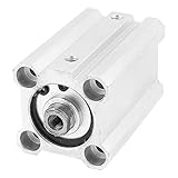 uxcell エアシリンダ アルミニウム材質 アルミハウジング シングルロッド KCQ2B25-40