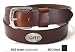 Black Leather Belt Strap - Collegiate Series