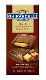 Ghirardelli Chocolate Bar, Dark & Caramel, 3.5-Ounce Bars (Pack of 6)