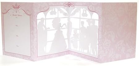 Bridal Shower Invitation - Set of 10 Accordion Style Die-cut Invitations