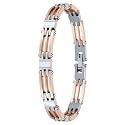 Invicta Women's Elements Collection Stainless Steel, Rose Gold Plated and Mother of Pearl Bracelet #4413