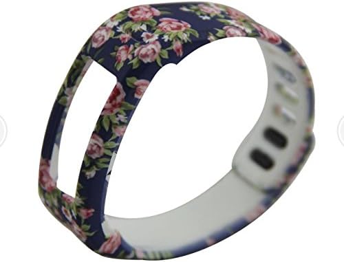 Fashion New Style Colorful Replacement Wrist Band With Clasp for Garmin Vivofit Wireless Activity Bracelet Sport Wristband Garmin Vivofit Bracelet Sport Arm Band Armband Large£¨Blue Rose Flowers Style£©